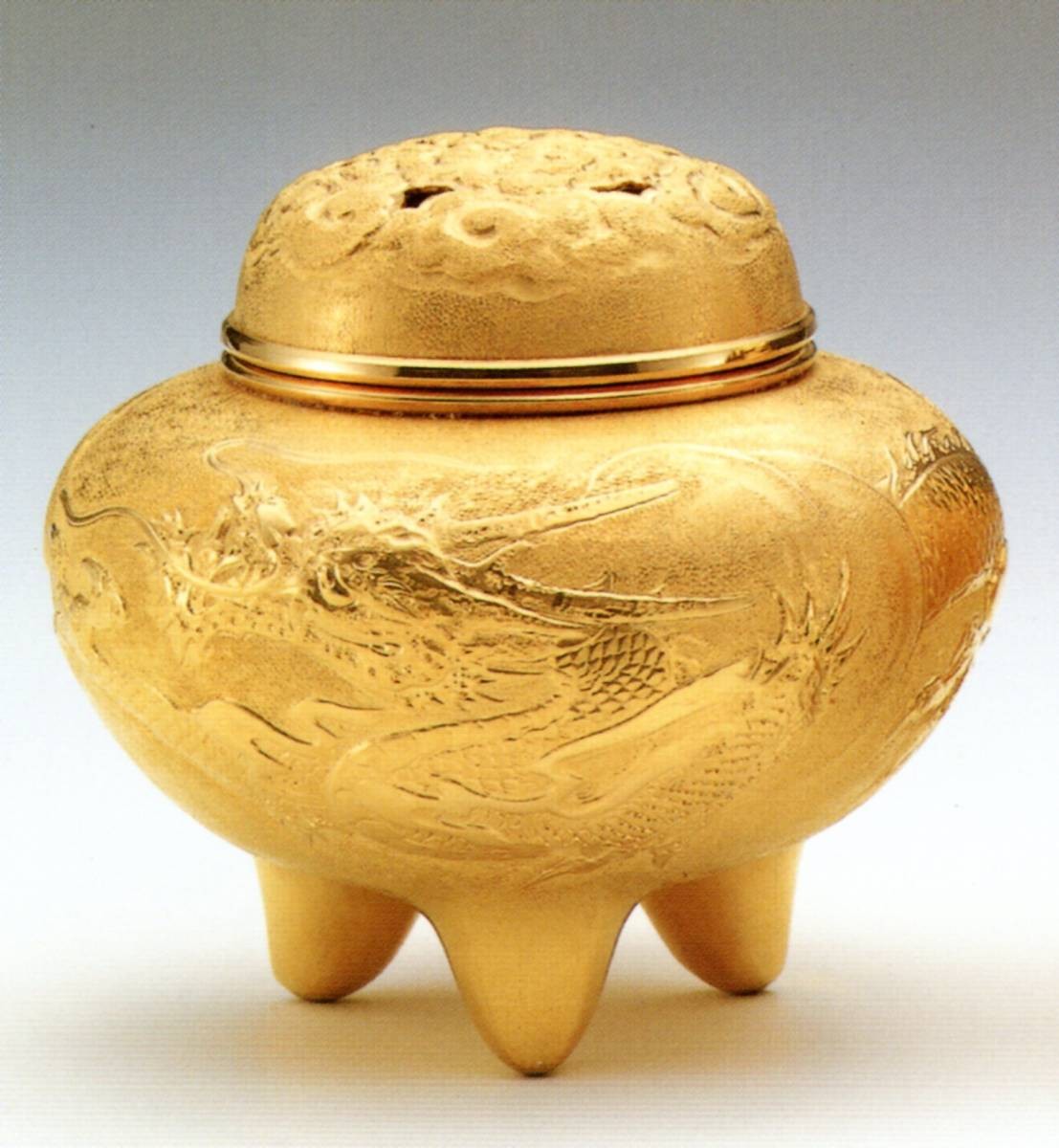 Pure Gold Incense Burner (Dragon) - BG-192